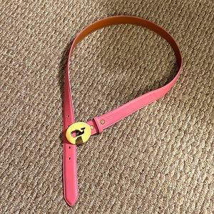Vineyard Vines pink leather belt